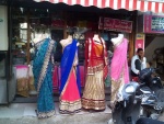 Colorful saris